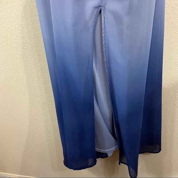 Lc Lauren Conrad | Ombré Chiffon Maxi Dress Sz XL - Picture 3 of 4